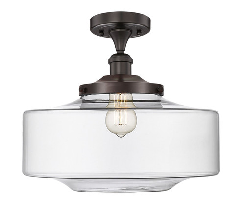 Edison One Light Semi-Flush Mount in Oil Rubbed Bronze (405|616-1F-OB-G692-16)