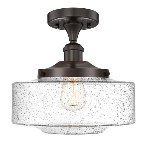Edison One Light Semi-Flush Mount in Oil Rubbed Bronze (405|616-1F-OB-G694-12)