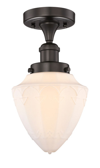 Edison One Light Semi-Flush Mount in Oil Rubbed Bronze (405|616-1F-OB-G661-7)