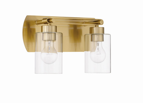 Hendrix Two Light Vanity in Satin Brass (46|17614SB2)