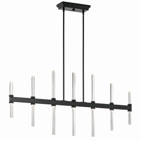 Sycara LED Linear Chandelier in Black (12|52670BK)