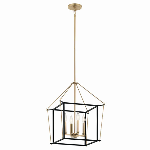 Eisley Four Light Foyer Pendant in Champagne Bronze (12|52626CPZ)