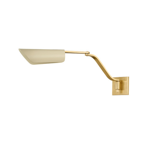 Douglaston One Light Wall Sconce in Aged Brass/ Soft Sand (70|6810-AGB/SSD)