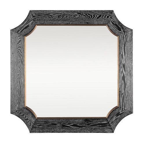 Farra Wall Mirror in Cerused Black/Weathered Brass (137|449MI36A)