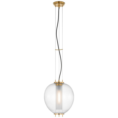 Taro LED Lantern in Antique Burnished Brass (268|RB 5097AB-CG)