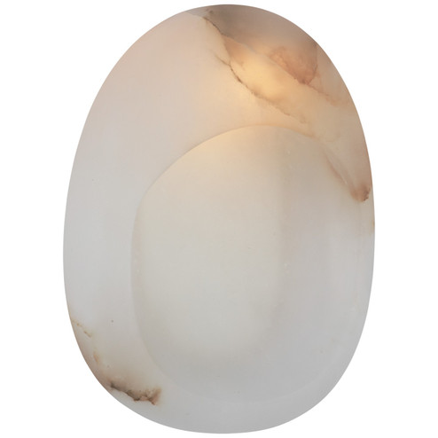 Esculpa LED Wall Sconce in Alabaster and Polished Nickel (268|KW 2910ALB/PN)