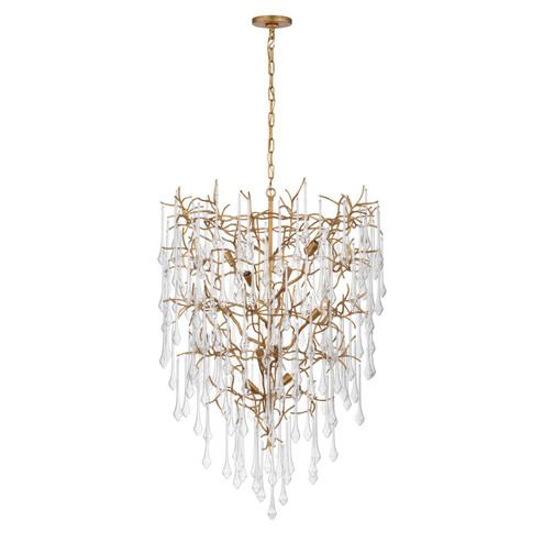 Rayne LED Chandelier in Gilded Iron (268|JN 5222GI-CG)