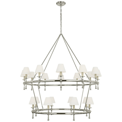 Classic LED Chandelier in Polished Nickel (268|CHC 5825PN-L)