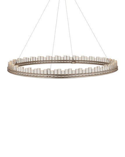 Pleiades One Light Chandelier in Contemporary Silver Leaf/Contemporary Silver/Clear (142|9000-1221)