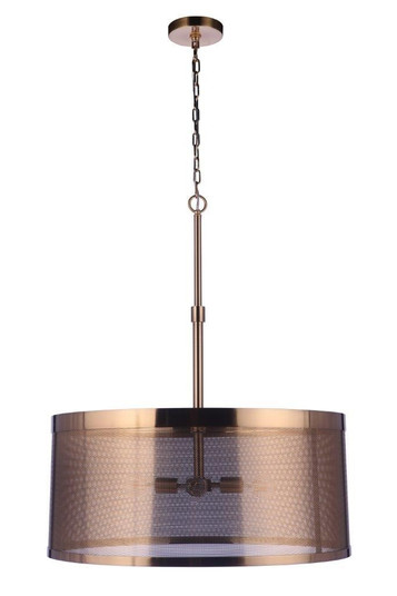 Mesh Four Light Pendant in Satin Brass (46|58994-SB)