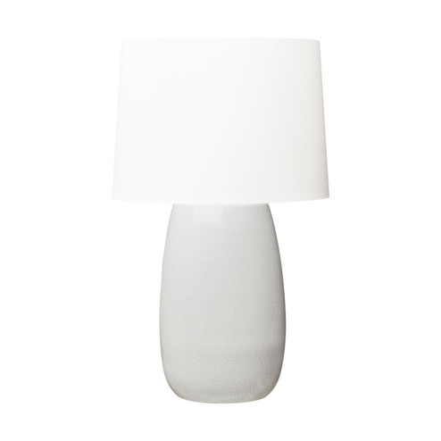 Roma One Light Table Lamp in White Crackle (454|BT1081WHC1)