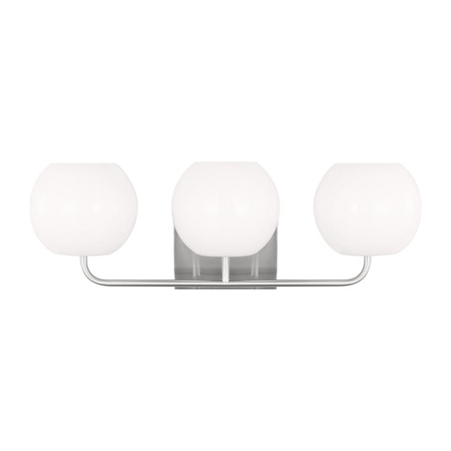 Rory Three Light Vanity in Brushed Steel (1|GLV1013EN3/BS)