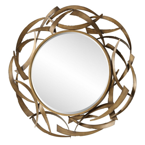 Cutting Edge Mirror in Antiqued Golden Bronze (52|08181)