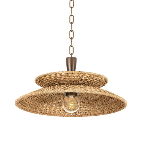 Landry One Light Pendant in Bronze Leaf (67|F1820-BRL)