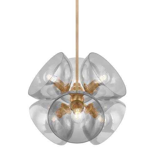 Salix Six Light Pendant in Patina Brass (67|F1522-PBR)