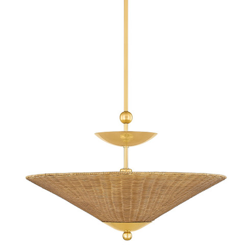 Perilla One Light Pendant in Aged Brass (428|H968701-AGB)