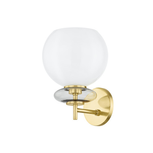 Alexia One Light Wall Sconce in Aged Brass (428|H909101-AGB)