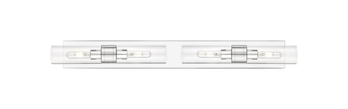 Downtown Urban Four Light Bath Vanity in Polished Chrome (405|617S-4W-PC-G617-8CL)