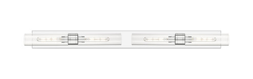 Downtown Urban Four Light Bath Vanity in Polished Chrome (405|617L-4W-PC-G617-11CL)