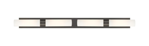 Downtown Urban Four Light Bath Vanity in Oil Rubbed Bronze (405|617L-4W-OB-G617-11SWH)