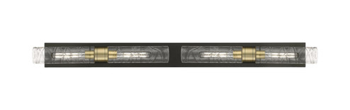 Downtown Urban Four Light Bath Vanity in Black Antique Brass (405|617L-4W-BAB-G617-11DE)