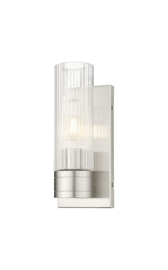Downtown Urban One Light Wall Sconce in Satin Nickel (405|617-1W-SN-G617-8SCL)