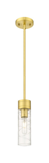 Downtown Urban One Light Mini Pendant in Satin Gold (405|617-1S-SG-G617-8DE)