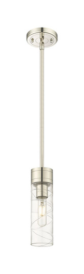 Downtown Urban One Light Mini Pendant in Polished Nickel (405|617-1S-PN-G617-8DE)