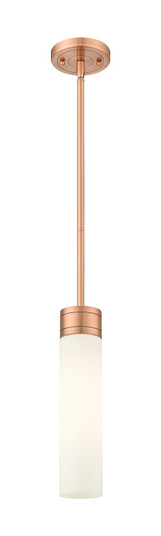 Downtown Urban One Light Mini Pendant in Antique Copper (405|617-1S-AC-G617-11SWH)
