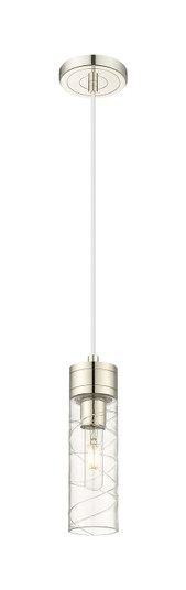 Downtown Urban One Light Mini Pendant in Polished Nickel (405|617-1P-PN-G617-8DE)