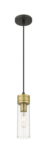 Downtown Urban One Light Mini Pendant in Black Antique Brass (405|617-1P-BAB-G617-8CL)