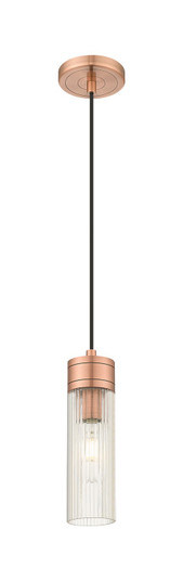 Downtown Urban One Light Mini Pendant in Antique Copper (405|617-1P-AC-G617-8SCL)