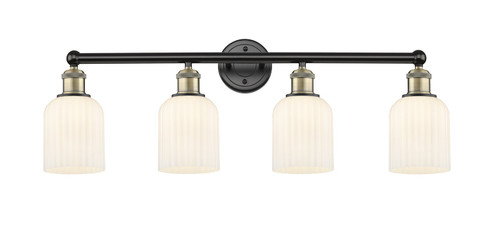 Edison Four Light Bath Vanity in Black Antique Brass (405|616-4W-BAB-G559-5GWH)