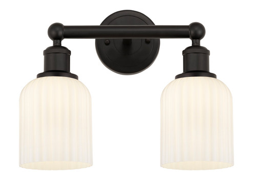 Edison Two Light Bath Vanity in Oil Rubbed Bronze (405|616-2W-OB-G559-5GWH) Edison Two Light Bath Vanity in Oil Rubbed Bronze (405|616-2W-OB-G559-5GWH)