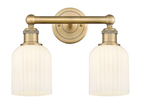 Edison Two Light Bath Vanity in Brushed Brass (405|616-2W-BB-G559-5GWH)