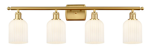 Ballston Four Light Bath Vanity in Satin Gold (405|516-4W-SG-G559-5GWH)
