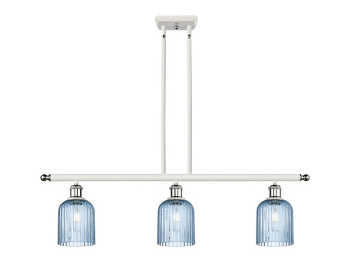 Ballston Three Light Island Pendant in White Polished Chrome (405|516-3I-WPC-G559-5BL)