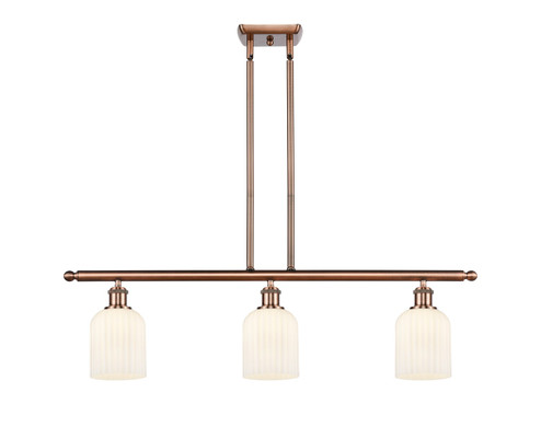 Ballston Three Light Island Pendant in Antique Copper (405|516-3I-AC-G559-5GWH)
