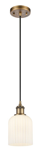 Ballston One Light Mini Pendant in Brushed Brass (405|516-1P-BB-G559-5GWH)