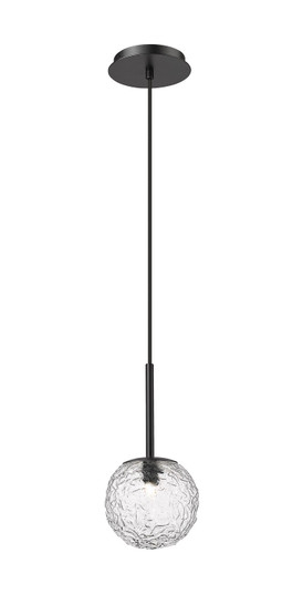 Downtown Urban One Light Mini Pendant in Matte Black (405|320-1P-BK-G320-6CL-BK)