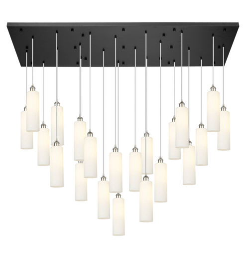 Downtown Urban 21 Light Pendant in Polished Nickel (405|172BK-B-21P-PN-G434-12WH)