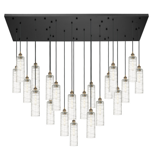 Downtown Urban 21 Light Pendant in Brushed Brass (405|172BK-B-21P-BB-G434-12DE)
