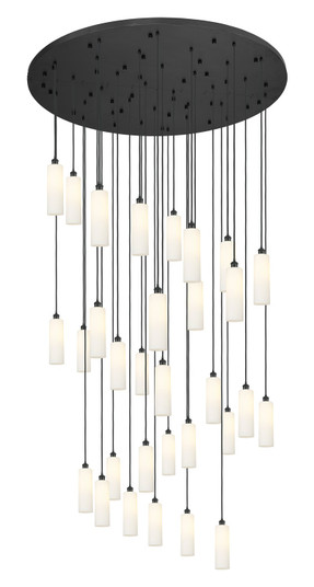 Downtown Urban 31 Light Pendant in Matte Black (405|160BK-B-31P-BK-G434-12WH)