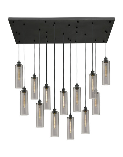 Downtown Urban 13 Light Pendant in Matte Black (405|154BK-B-13P-BK-G434-12SM)