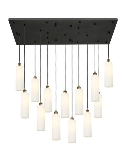 Downtown Urban 13 Light Pendant in Brushed Brass (405|154BK-B-13P-BB-G434-12WH)