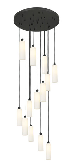 Downtown Urban 13 Light Pendant in Matte Black (405|132BK-B-13P-BK-G434-12WH)