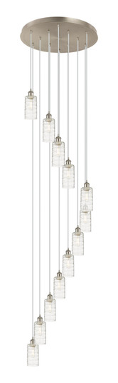 Downtown Urban 12 Light Pendant in Brushed Satin Nickel (405|126B-12P-SN-G434-7DE)