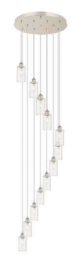 Downtown Urban 12 Light Pendant in Polished Nickel (405|126B-12P-PN-G434-7CL)