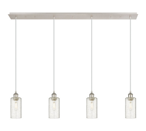Downtown Urban Four Light Linear Pendant in Polished Nickel (405|124B-4P-PN-G434-7SDY)