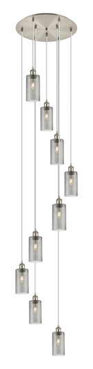 Downtown Urban Nine Light Pendant in Brushed Satin Nickel (405|119B-9P-SN-G434-7SM) Downtown Urban Nine Light Pendant in Brushed Satin Nickel (405|119B-9P-SN-G434-7SM)